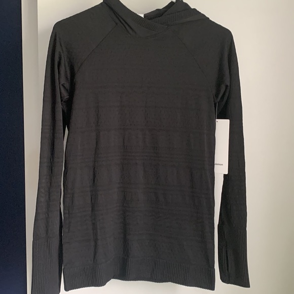 LULULEMON Black Rest Less Hoodie Size 8 - Picture 4 of 11